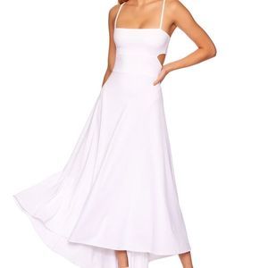NEW Susana Monaco thin strap open back highlow dress - size Large